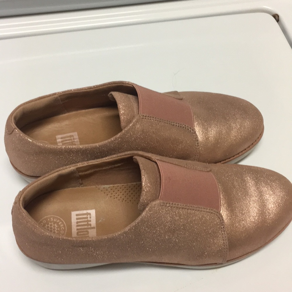New NWT Fitflop Shoes Sz 8 Suede Slip On Laceless